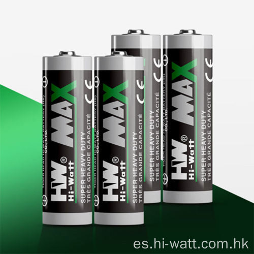 Batería HW AA R6P 1,5 V cubierta metálica